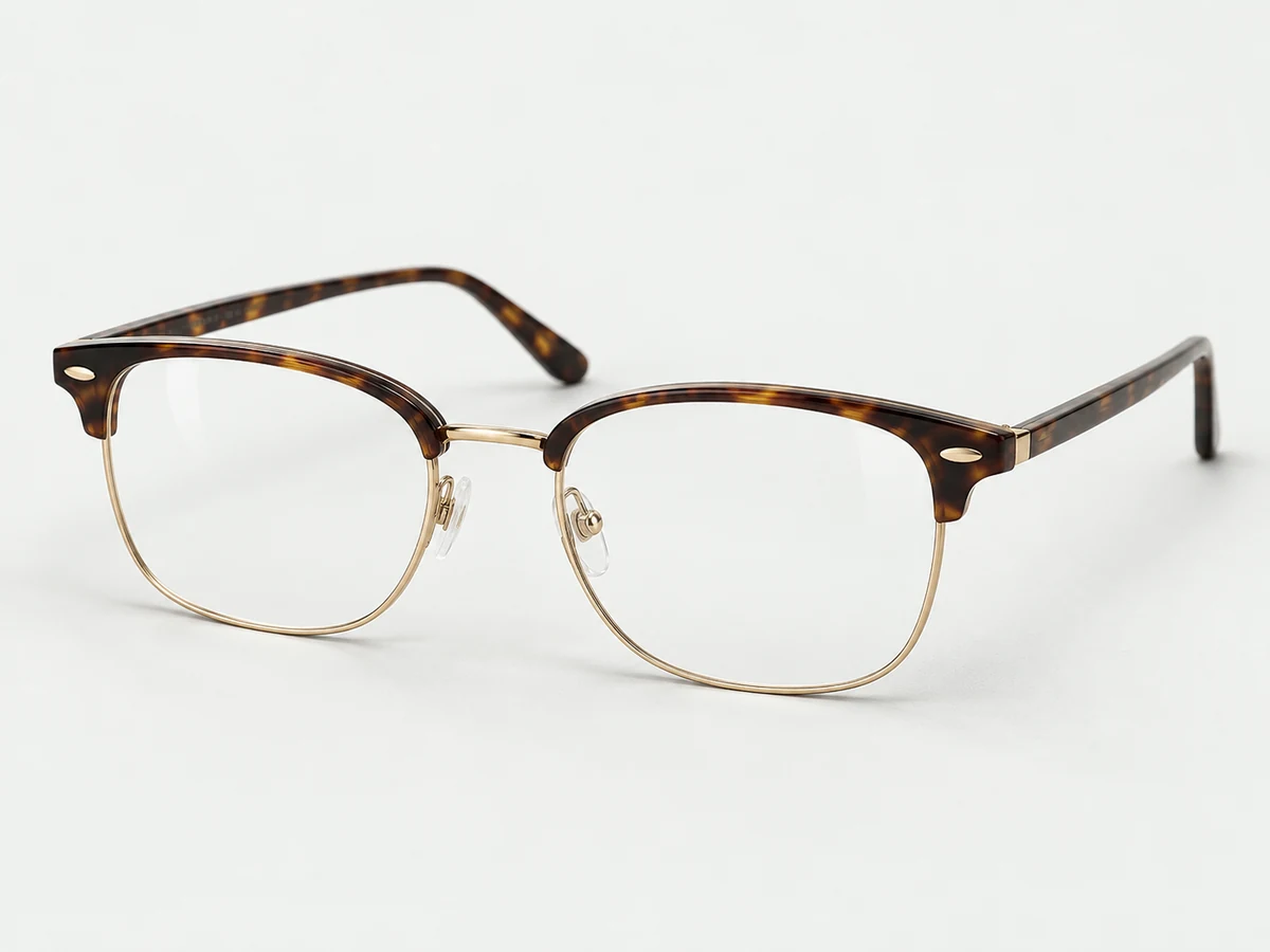Arden — AI concept visualization, Acetate and metal browline frame