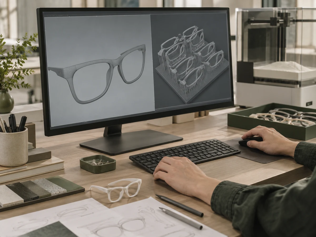 AI illustration — 3D-printed nylon: Prepare the build